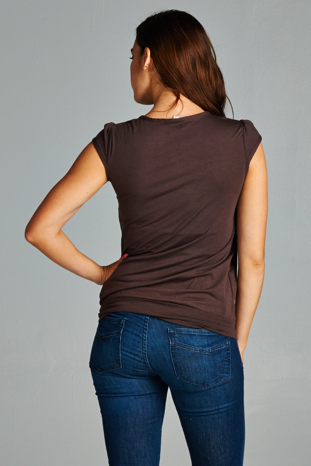 Women's Short Sleeve Square Neck Wrap Top Tops - Tophatter Daily Deals