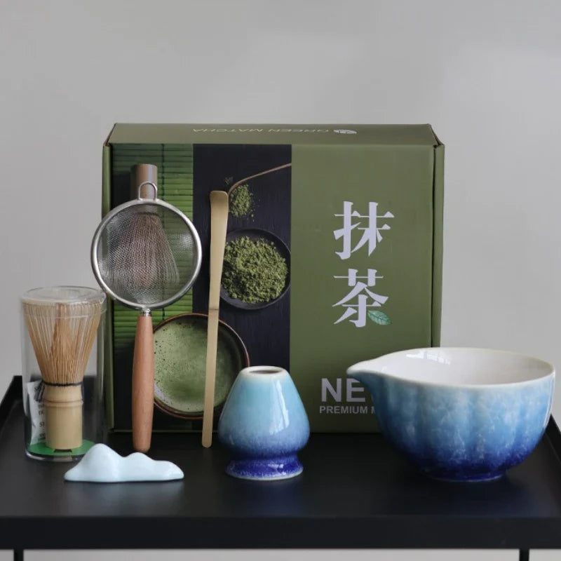 Ceramic Matcha Tea Set With Bamboo Whisk Gift Box Kit - Tophatter Daily Deals