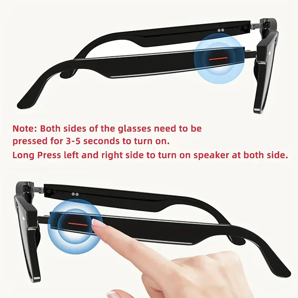 Smart Glasses Blue Light Polarized Audio Sunglasses - Tophatter Daily Deals