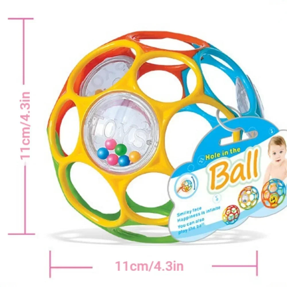 Baby Rattle Teether Ball Newborn Sensory Toys Soft Safe L - 3104 - Tophatter Daily Deals