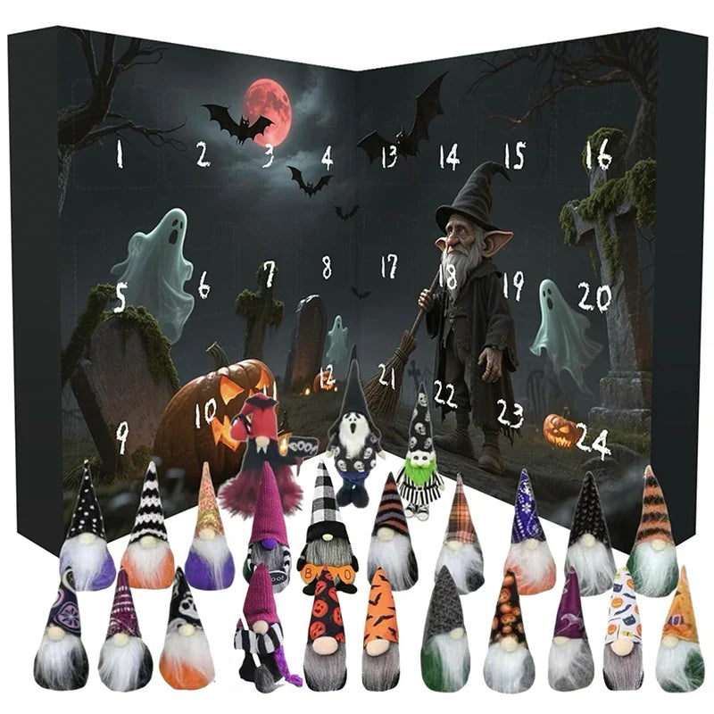 Halloween Gnome Advent Calendar Countdown With 24 Gnomes 2025 D - Tophatter Daily Deals