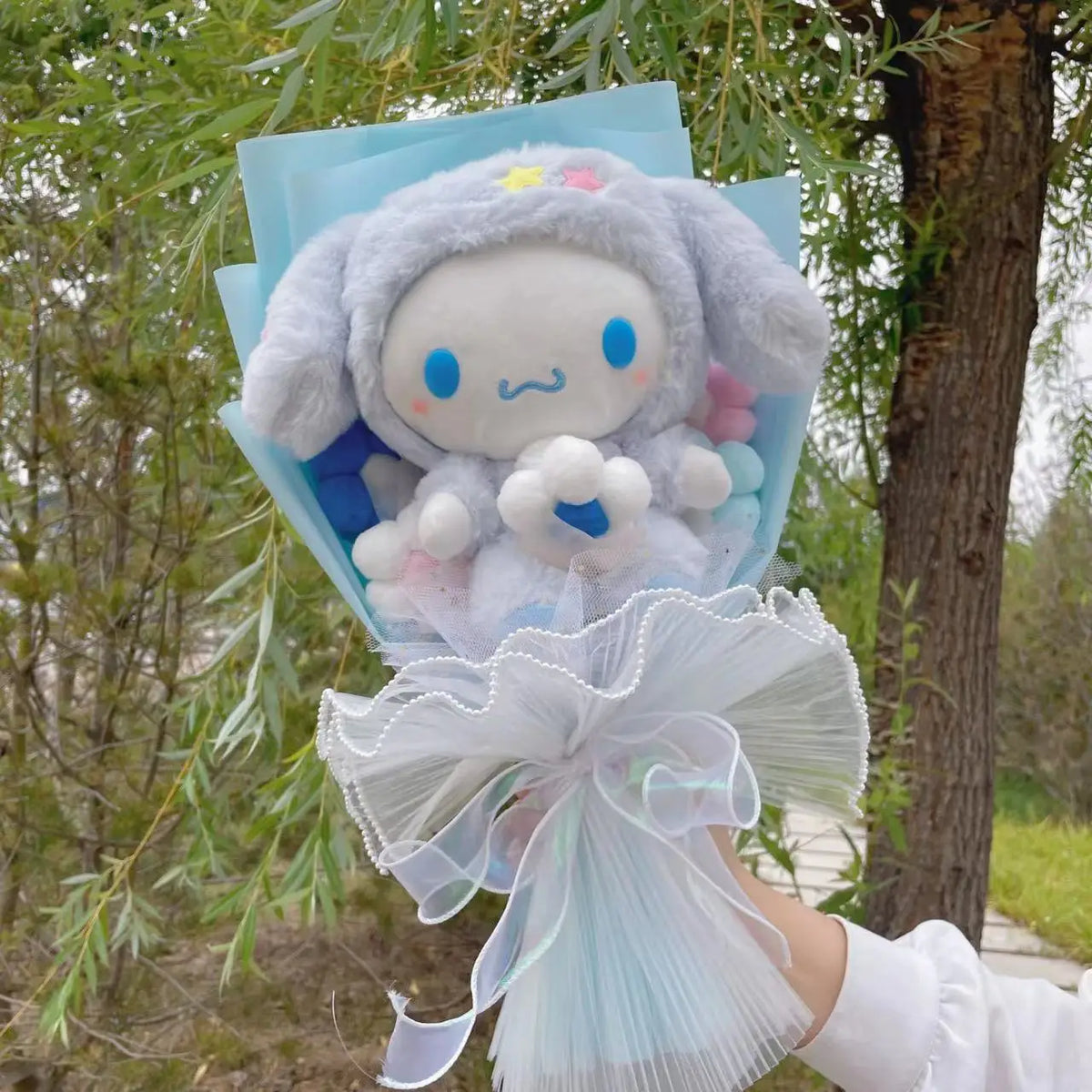 Sanrio Kuromi Cinnamoroll My Melody Hello Kitty Plush Bouquet Cinnamoroll (Blue) Flowers - Tophatter Daily Deals