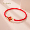 Four Leaf Clover Braided Leather Lucky Bracelet Gift - Tophatter Daily Deals