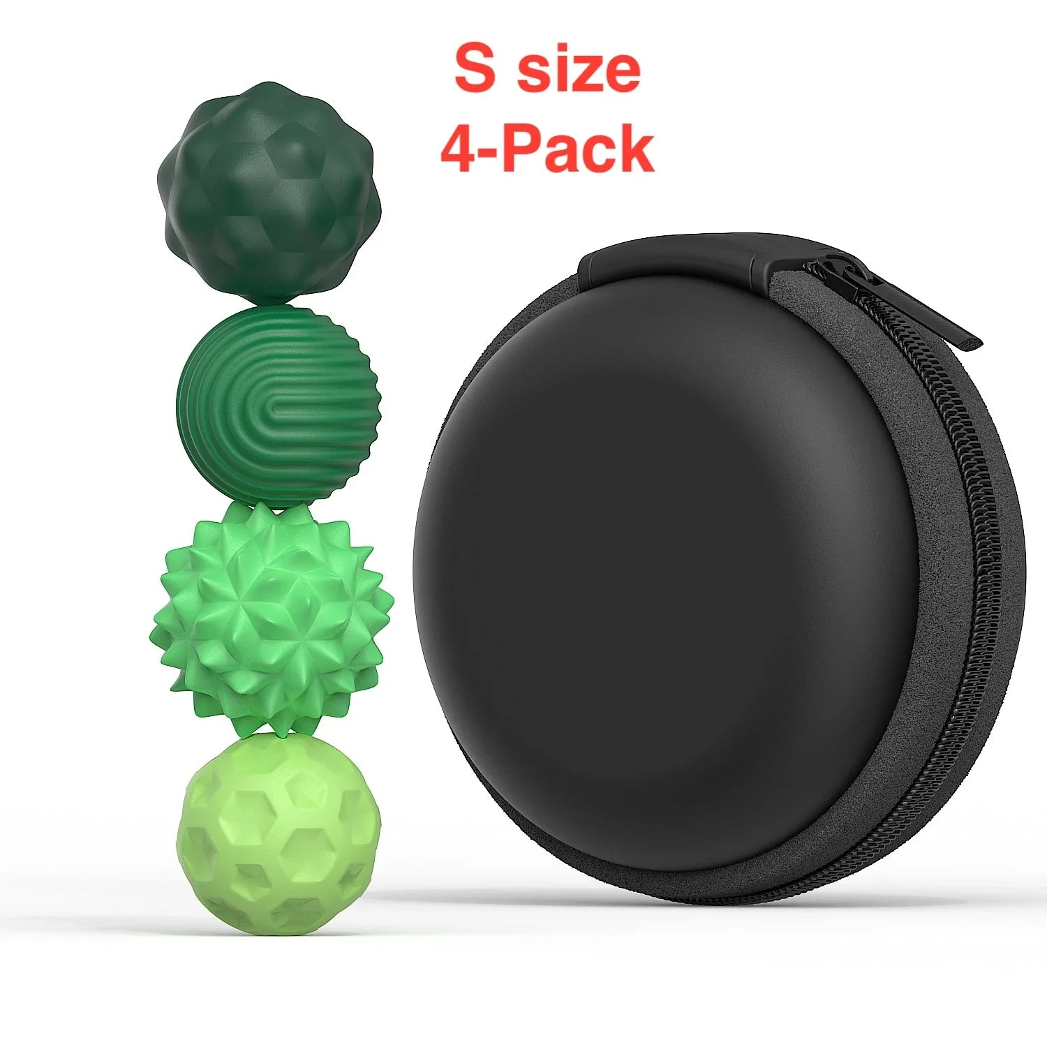 Magnetic Ball Fidget Toy Silicone Sensory Stress Relief S 4-pack Green - Tophatter Daily Deals