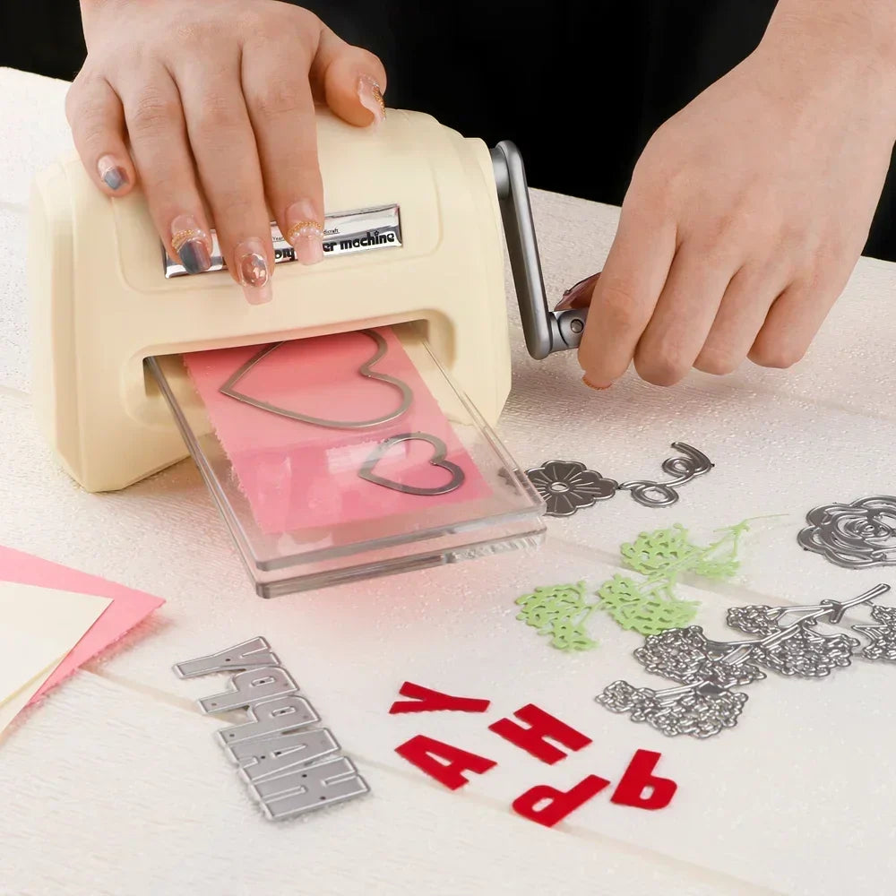 Die Cutting Machine Mini Manual Hand Crank Craft Tool - Tophatter Daily Deals