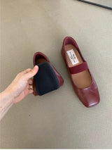 Supportive Women’s Ballet Flats - Square Toe Mary Jane - Tophatter Daily Deals