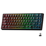 Mechanical Keyboard M67 67 Key Gasket Hot Swappable RGB Black - Tophatter Daily Deals