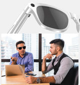 4K AI Smart Camera Glasses Photochromic Travel Handsfree - Tophatter Daily Deals