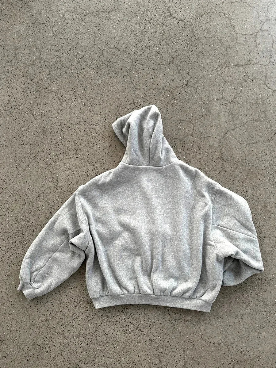 Oversized Cozy Women's Zip Hoodie - Boxy Cut, Cotton - Tophatter Daily Deals