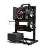 Open Frame Aluminum PC Case Rack EATX Water Cooling - Tophatter Daily Deals
