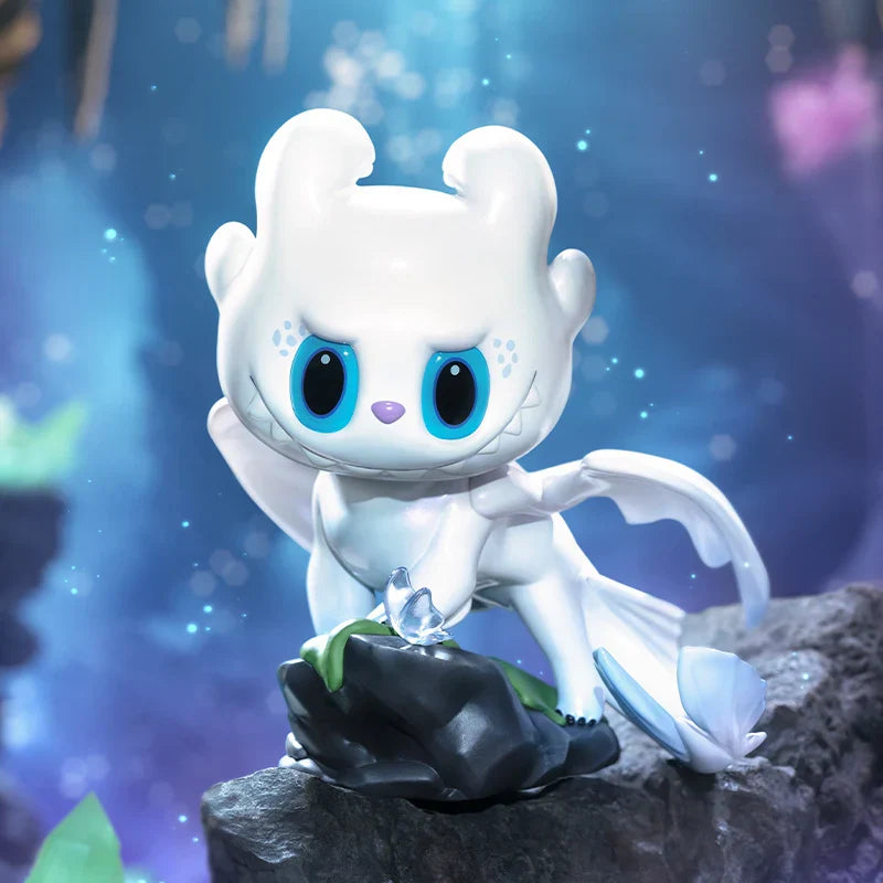 Genuine Pop Mart The Monsters Labubu - How to Train Your Dragon 200% Figurine Toothless Light Fury Mythical - Tophatter Daily Deals