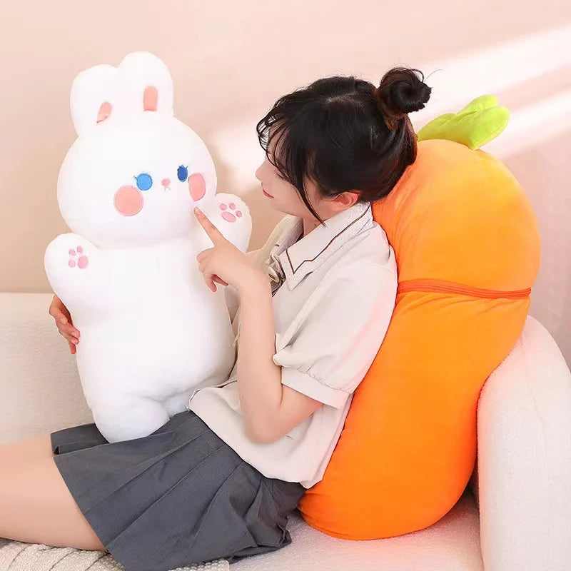 Bunny Taiyaki Plush Toys Cute Strawberry Pig Rabbits Animals - Tophatter Daily Deals