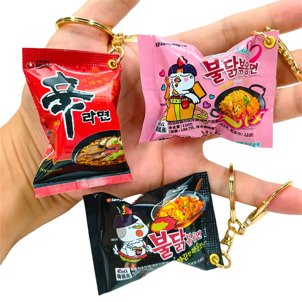 Instant Noodle Keychain Mini Snack Phone Charm Gift - Tophatter Daily Deals