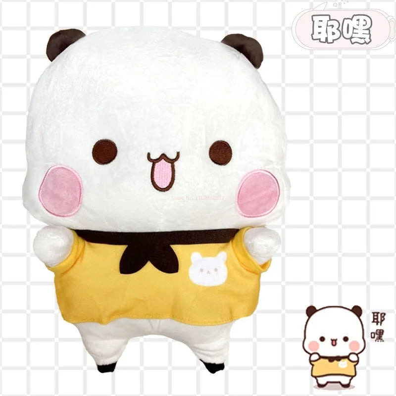 Bubu & Dudu Panda Bear Plush White x Yellow Animals - Tophatter Daily Deals