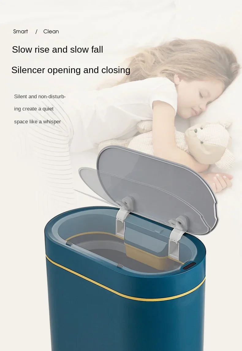 Sensor Trash Can Touchless 8L Kitchen Bathroom Bin Compact - Tophatter Daily Deals