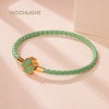 Four Leaf Clover Braided Leather Lucky Bracelet Gift - Tophatter Daily Deals