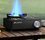 5800W Camping Gas Stove Overvoltage Protection Black Camp Cooking - Tophatter Daily Deals