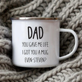 Dad Nutritional Facts Coffee Mug Enamel Cup for Papa Daddy Stepdad Father’s Day Gift Best Dad Ever Cups Dad Gifts From Kids - Tophatter Daily Deals