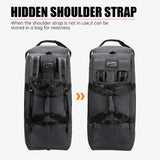 Roller Travel Duffel Bag with Fixed Casters Grey Duffel Bags - Tophatter Daily Deals