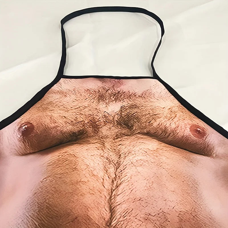 Funny Beer Belly Apron for Men - BBQ Grilling & Party Kitchen Apron,Adjustable Polyester Chef Apron with No-Pockets - Tophatter Daily Deals