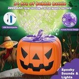 Pumpkin Bubble Machine Halloween 2025 With Lights Sound - Tophatter Daily Deals