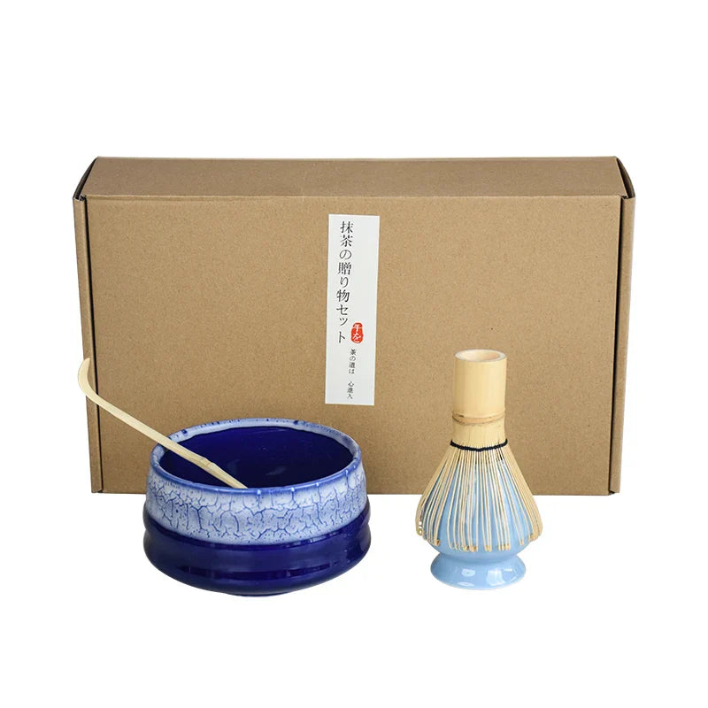 Matcha Tea Set Porcelain 4Pc Handmade Easy Clean Gift Kit - Tophatter Daily Deals