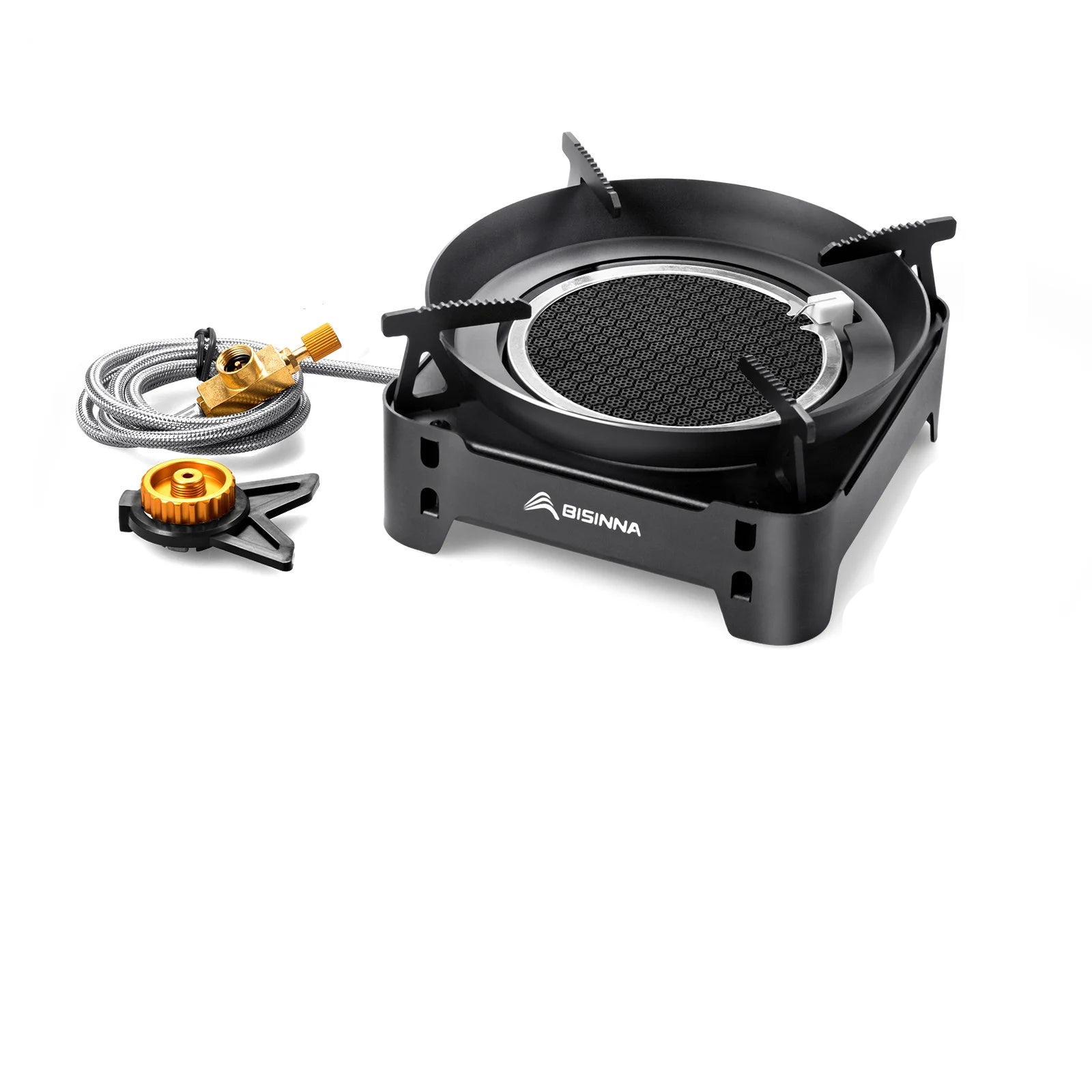 3600W Infrared Camping Gas Stove Black Camp Cooking - Tophatter Daily Deals