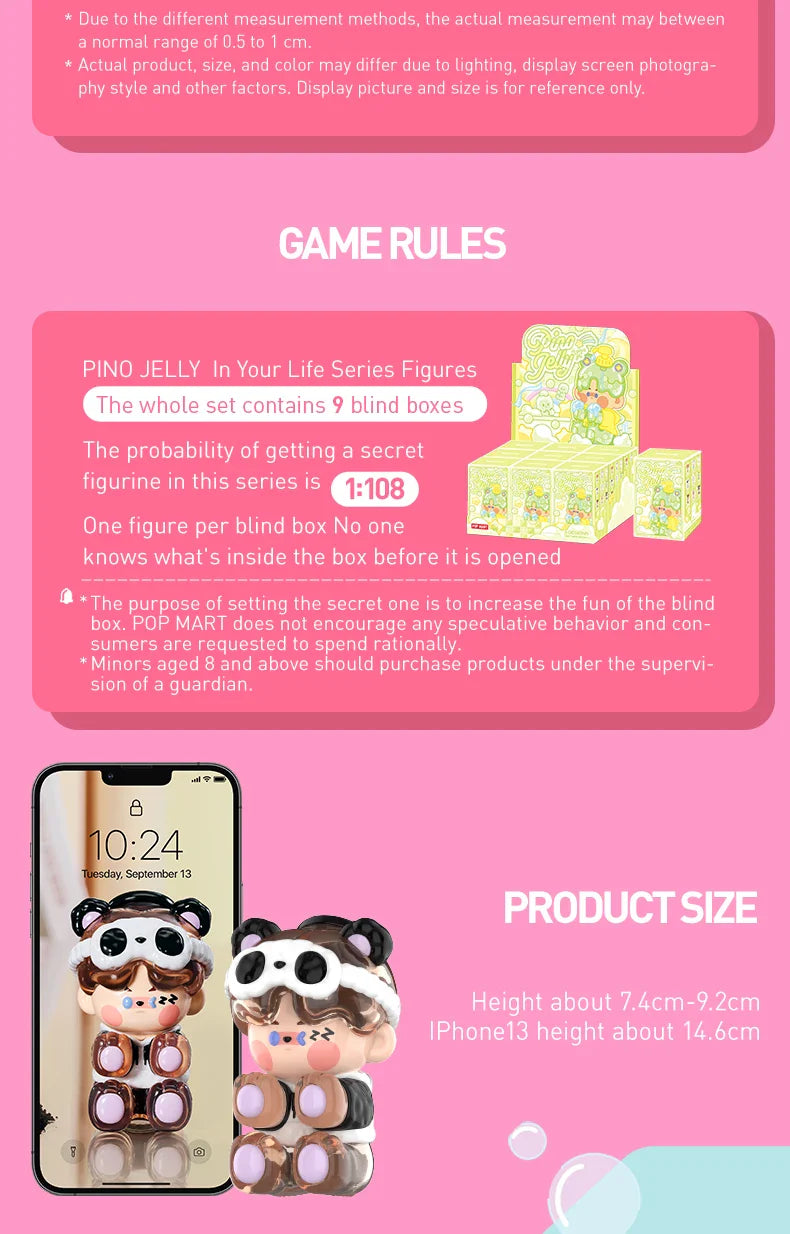 Genuine Pop Mart Pino Jelly in Your Life Series Blind Box Figurine Animals - Tophatter Daily Deals