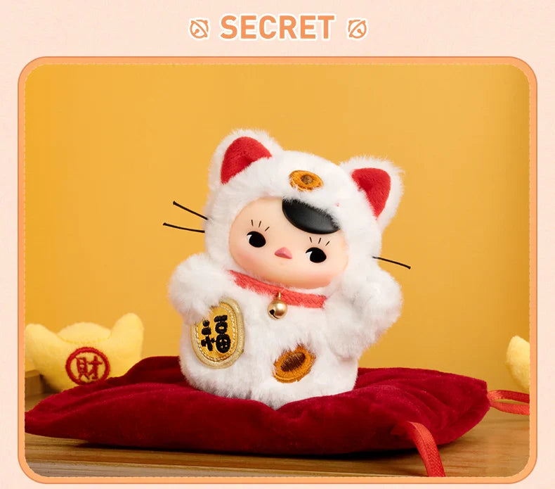 Genuine Pop Mart Pucky Roly-Poly Kitty Series - Vinyl Plush Blind Box Animals - Tophatter Daily Deals