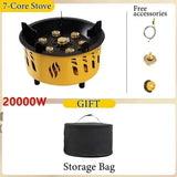 20000W Camping Stove 7-Core Yellow Camp Cooking - Tophatter Daily Deals