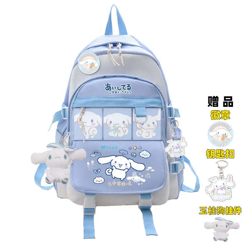 Sanrio Plush Toy Cinnamoroll Backpack Rucksack Schoolbag Kawaii Student School Bag Large Travel F Animals - Tophatter Daily Deals
