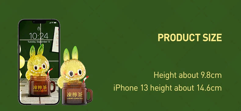 Genuine Pop Mart The Monsters Labubu Lemon Tea Limited Figurine Mythical - Tophatter Daily Deals