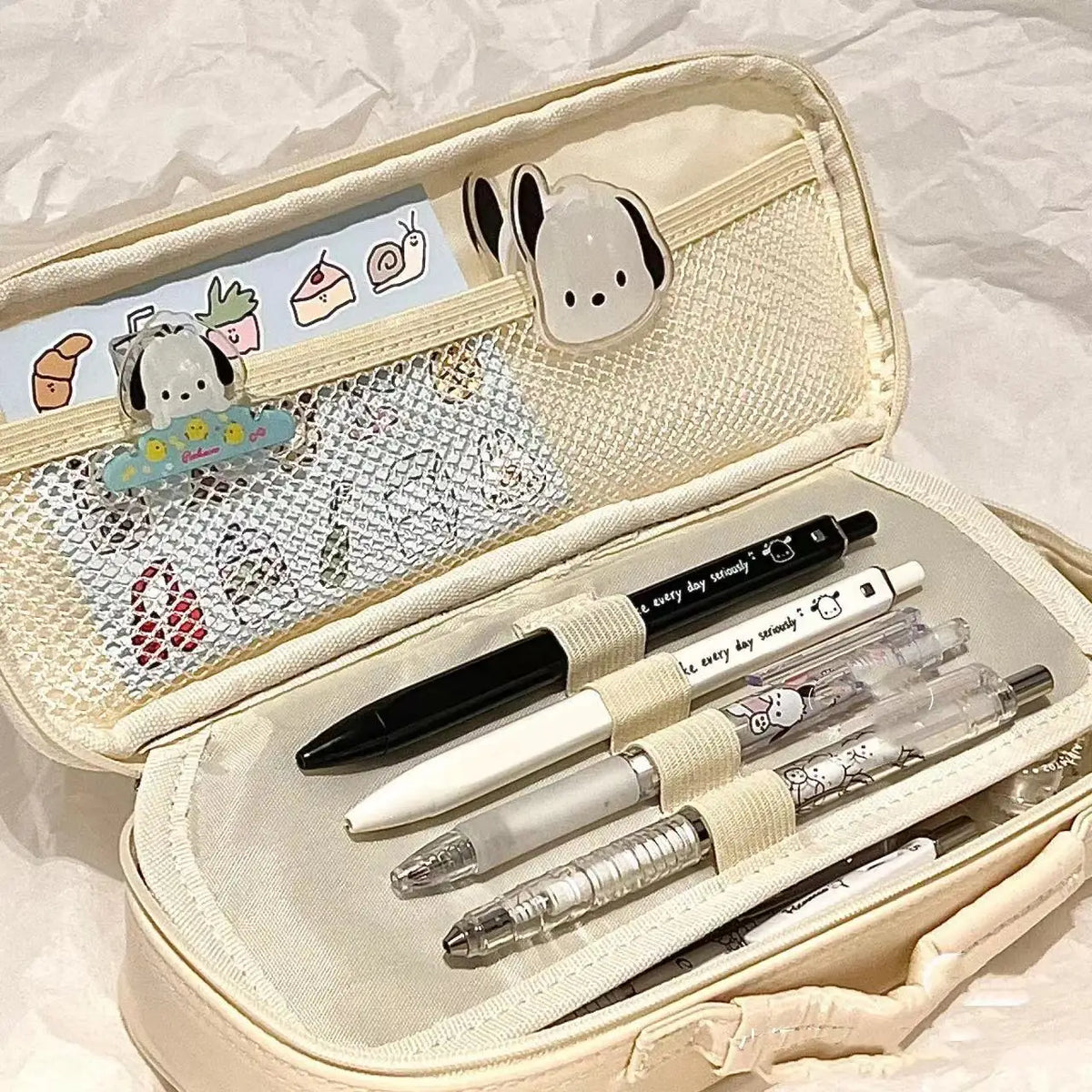 Pochacco Sanrio Pencil Case Kawaii For Pens Anime - Tophatter Daily Deals
