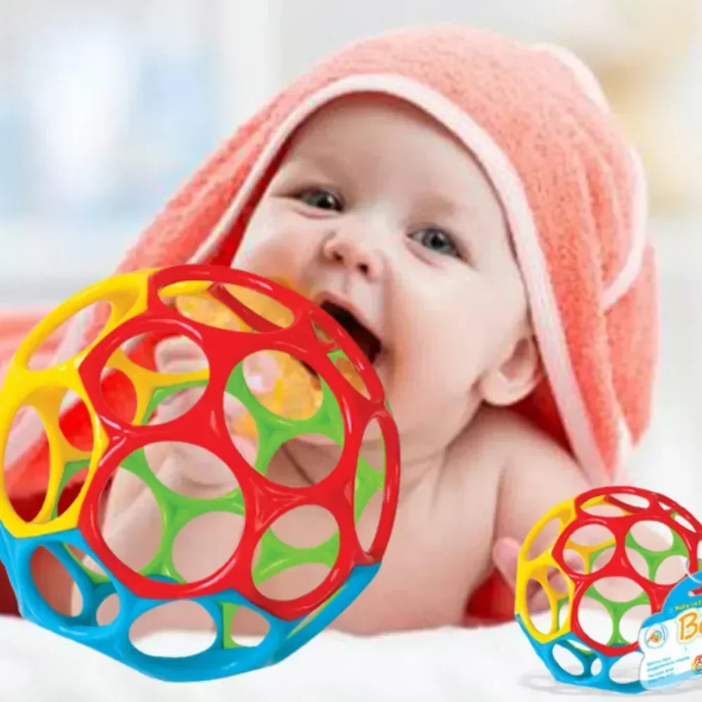 Baby Rattle Teether Ball Newborn Sensory Toys Soft Safe - Tophatter Daily Deals