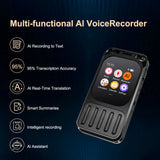 AI Voice Recorder Bluetooth Touchscreen 79H Battery 1200mAh - Tophatter Daily Deals