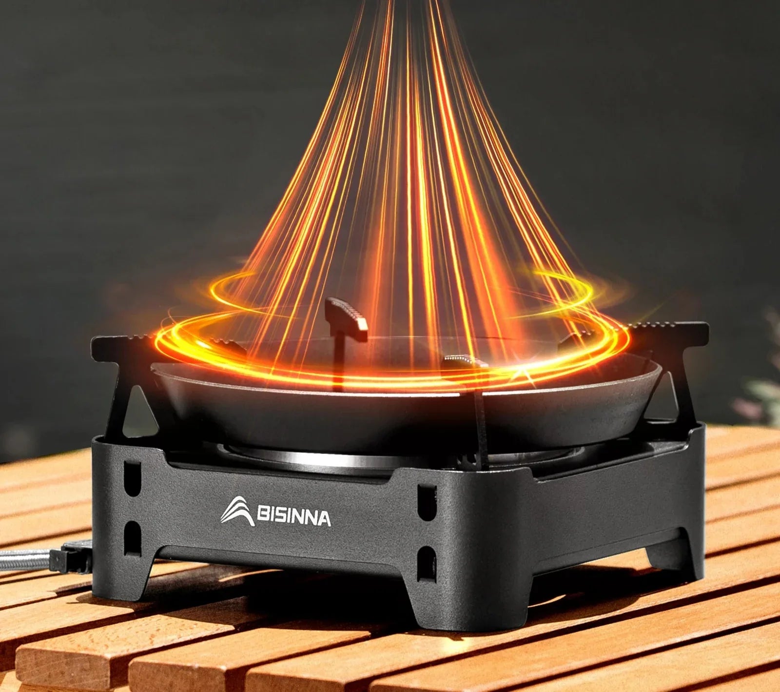 3600W Infrared Camping Gas Stove Black Camp Cooking - Tophatter Daily Deals