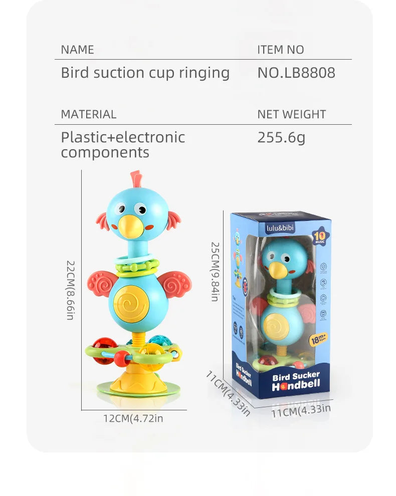 Baby Soothing Rattle Suction Cup Newborn Sensory Toys - Tophatter Daily Deals