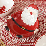 Christmas Ceramic Santa Bowl Nordic Holiday Breakfast Bowl - Tophatter Daily Deals