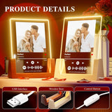 Customized Spotify Music Plaque Gifts For Anniversary Day Personalized Acrylic Photo Frame Lamp Custom Romantic Birthday Gifts - Tophatter Daily Deals