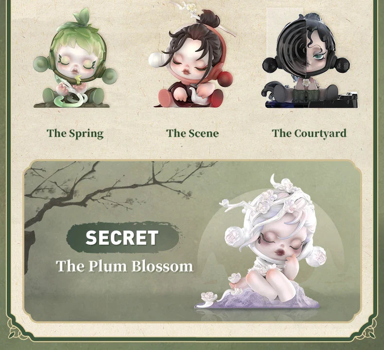 Genuine Pop Mart Skullpanda The Ink Plum Blossom Series Blind Box Mythical - Tophatter Daily Deals