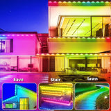 LED Eaves Lights Waterproof Remote Controlled Outdoor - Tophatter Daily Deals