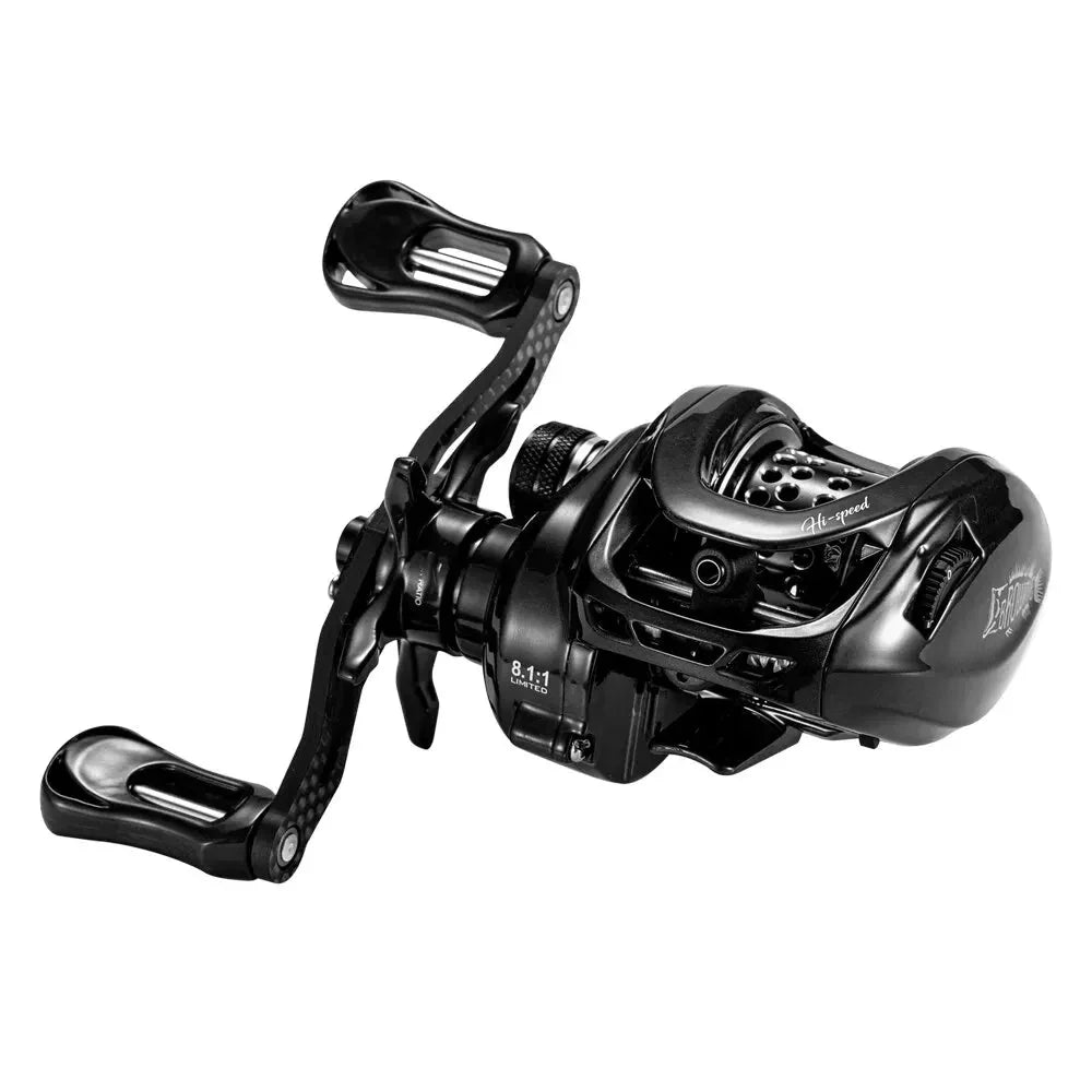 Baitcasting Reel Carbon Body with Clicker Black Outdoor > Fishing - Tophatter Daily Deals