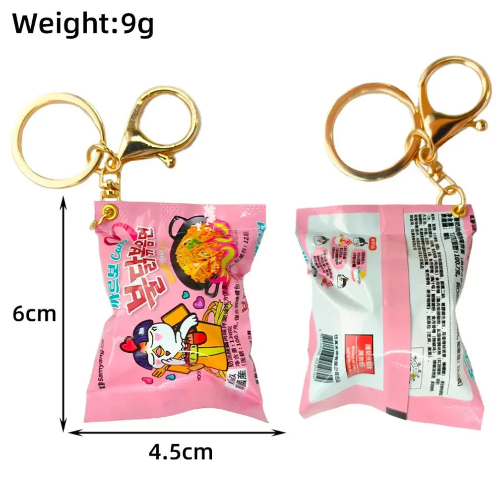 Instant Noodle Keychain Mini Snack Phone Charm Gift - Tophatter Daily Deals