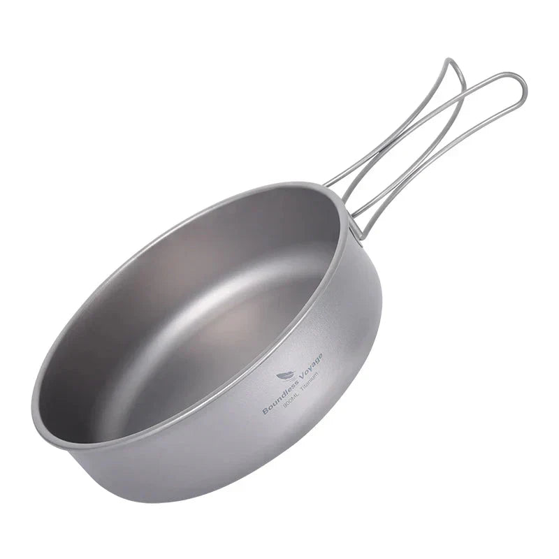Titanium Camping Cookware Set Grey Camp Cooking - Tophatter Daily Deals