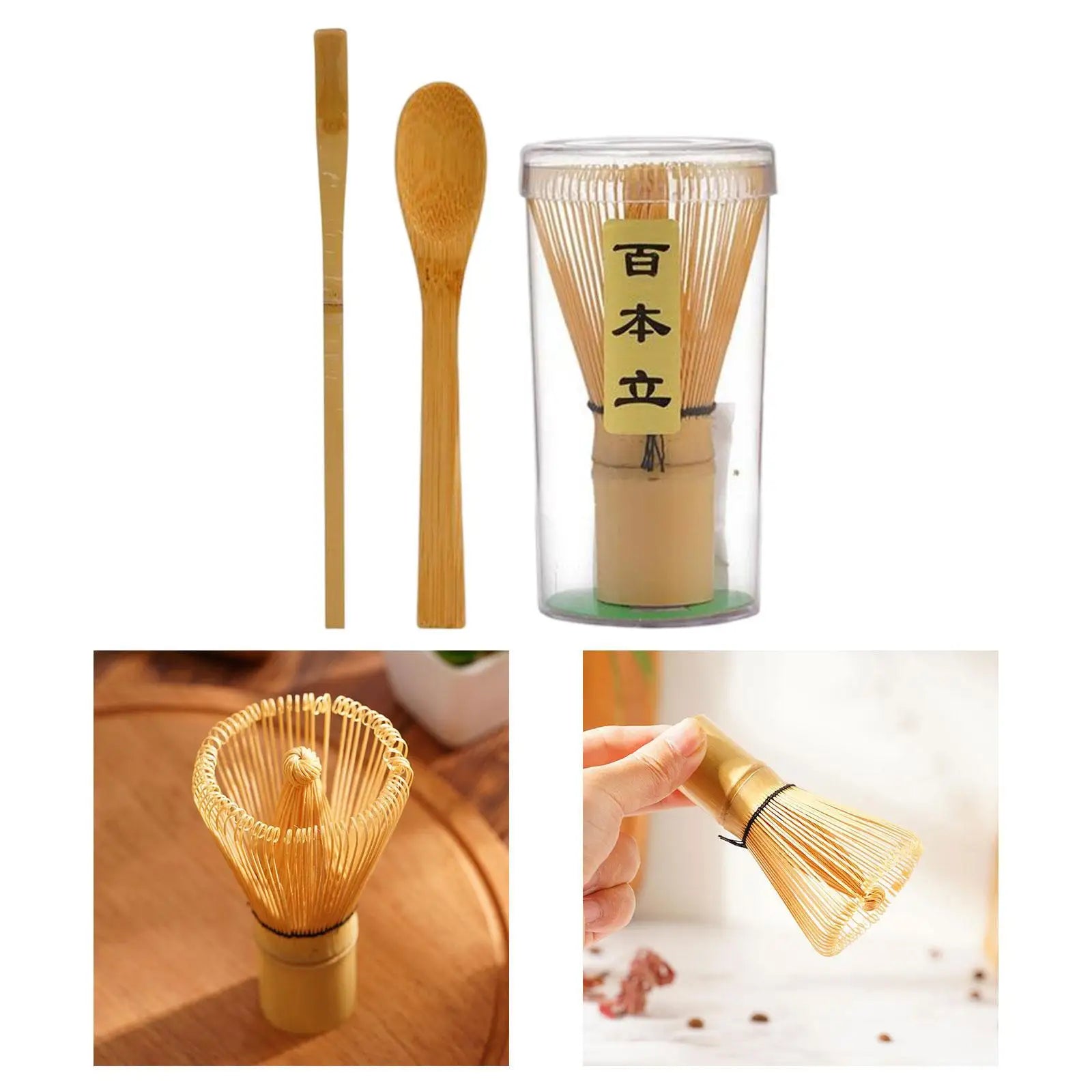 Bamboo Matcha Whisk Starter Kit Ceremonial Tea Eco Gift - Tophatter Daily Deals