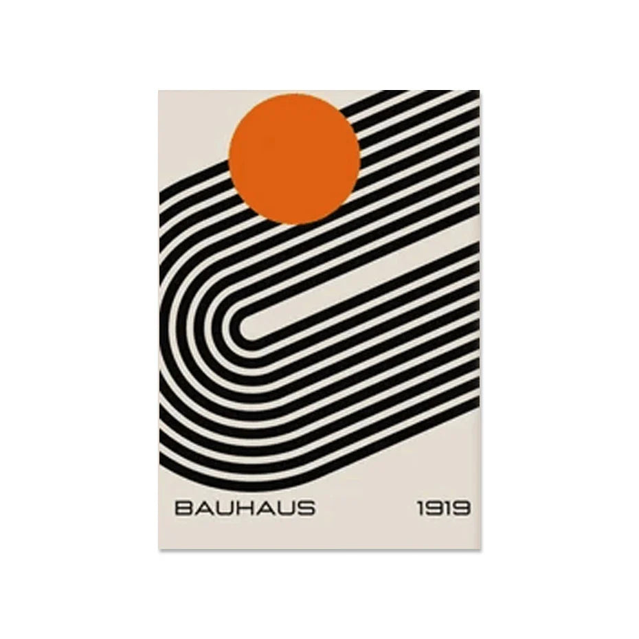 Bauhaus Abstract Geometric Posters Vertical Canvas Art D - Tophatter Daily Deals