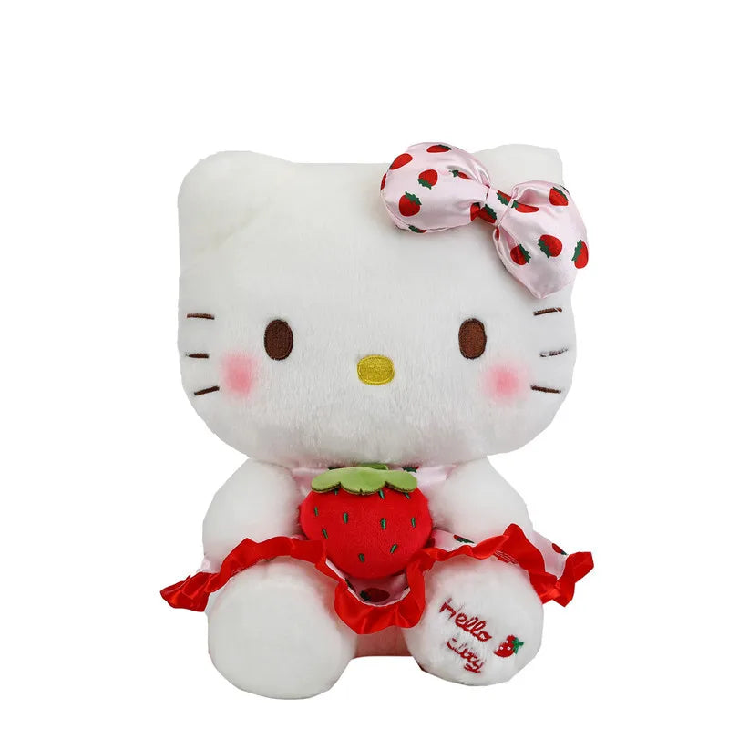 Sanrio Hello Kitty Strawberry Dress Plush Toy Food - Tophatter Daily Deals