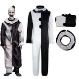 Art The Clown Cosplay Jumpsuit And Mask Halloween 2025 Costume Only - Tophatter Daily Deals