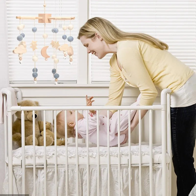 Hot Air Balloon Crib Mobile Newborn Sensory Toys Soothing - Tophatter Daily Deals