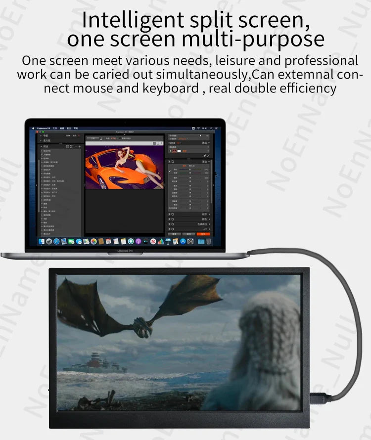 11.6 Inch Portable Monitor HDMI TFT Gaming Display - Tophatter Daily Deals